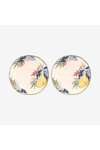 Bej Melamin Yemek Tabağı 27 Cm