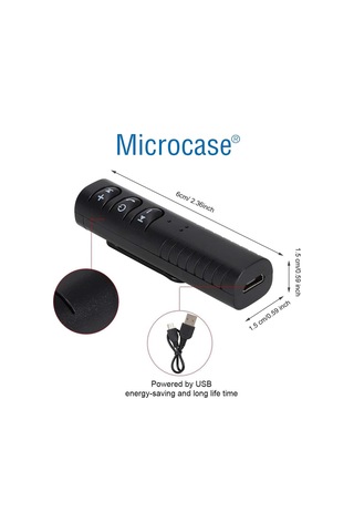 Okm 1002 Şarjlı Araç Aux Bluetooth Adaptör Müzik Çalar Aux Girişli Araç Kiti - Al4639