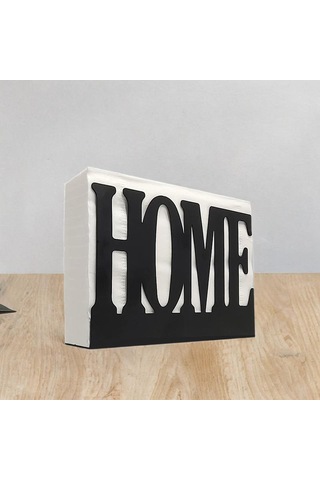 Homyl Yemek Masası Dekoru Için Dikey Peçete Tutucu, Ev Siyah