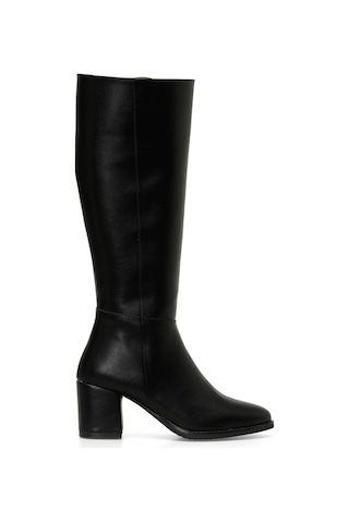 Butigo 24k-996 4pr Siyah Kadın Topuklu Çizme 000000000101925018 Siyah