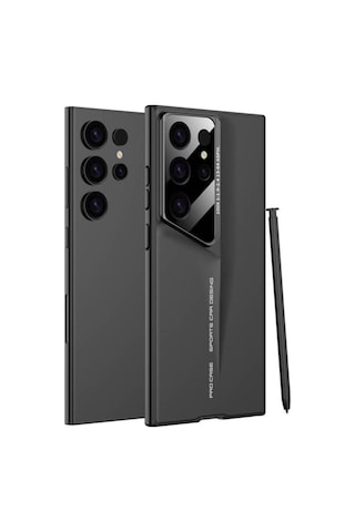 Galaxy S24 Ultra Kılıf Ultra İnce Kamera Korumalı Sert Rubber Zore Procase Kapak Siyah