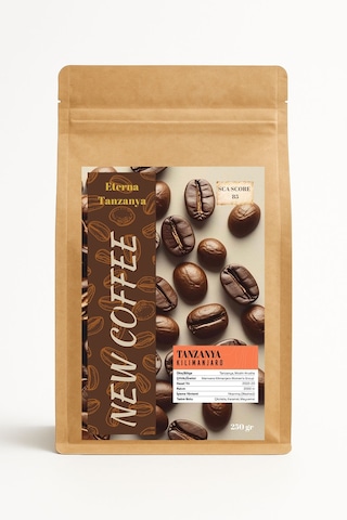 Eterna Tanzanya Kilimanjaro Mikrolot Filtre Kahve 250g Yıkanmış İşleme Çikolata, Kurutulmuş Meyve Ve Fındık Notaları Sca 84 86 V60 Chemex Çekirdek Kahve