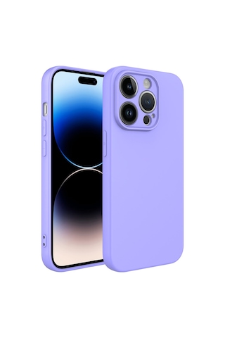 Apple Uyumlu iPhone 14 Pro Max Kılıf Zore Kamera Korumalı Mara Lansman İç Yüzeyi Kadife Kılıf