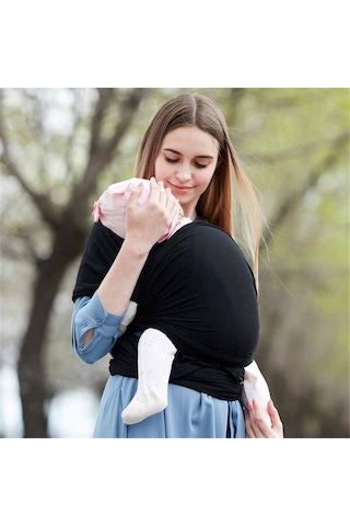 Bebek Çok Fonksiyonlu Sling Siyah Siyah