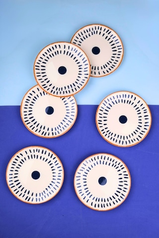 Tabak Evi Porselen Spotty Pasta Tabağı 19,50cm Sp3 6 Kişilik 6 Parça Çok Renkli