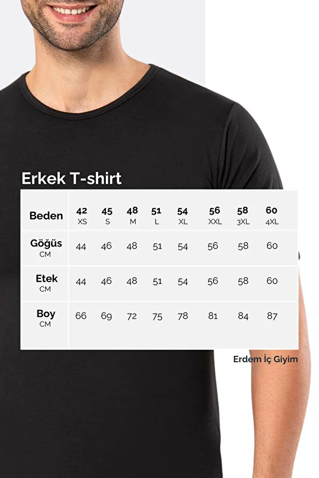 Erdem Erkek Siyah Termal İçlik Uzun Kol Fanila- 1482s