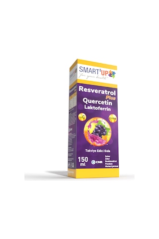 Smart Up Resveratrol Plus Quercetin Laktoferrin Takviye Edici Gıda 150 ML