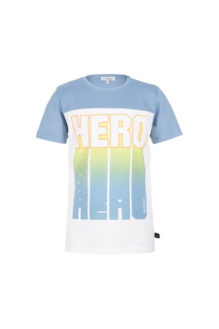 Brz Kids Kontrast Renkli Baskılı Erkek Çocuk Kısa Kollu T-Shirt Ekru