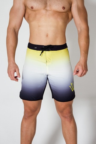 Pose I Down Aurora Black Npc Short Erkek Fizik Ve Deniz Şortu Sarı