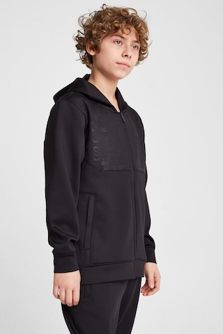Lescon Çocuk Fermuarlı Kapüşonlu Sweatshirt 25n-3135 Siyah