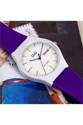 Q&Q QCG21207 Su Geçirmez Çift Takvimli Unisex Kol Saati