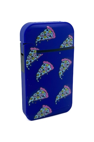 Zengaz Cool Tasarım Jet Alev Çakmak - Blue Pizza Lacivert