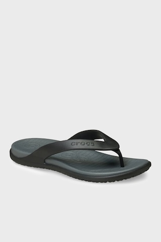 Crocs Coast Flip Logolu Parmak Arası Terlik Erkek Terlik 212035-0dd Antrasit