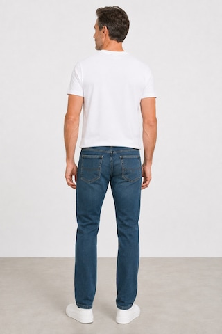 Bihan Store Erkek Slim Fit Esnek Denim Pantolon Dar Kesim Mc Clap 005-lacivert