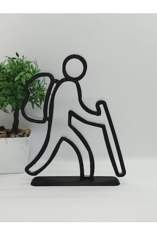 Yürüyüşçü Masa Dekor Hediye Fikri Sanat Heykeli