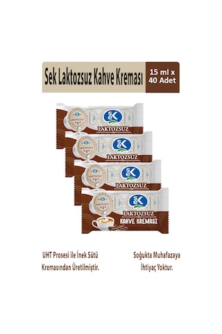 Sek Laktozsuz Kahve Kreması 4'lü 10 x 15 ML
