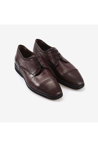 Mocassini Hakiki Geyik Derisi Erkek Klasik Ayakkabı 9101 Bordo Geyik-bordo Buffalo