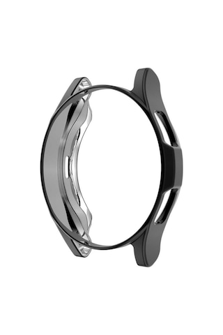 Samsung Uyumlu Galaxy Watch 4 Classic 46mm Mtr Watch Gard 02 Koruyucu Silikon - Siyah