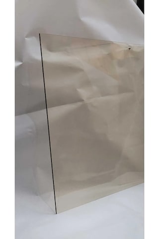 54 X 37 Yüksek Isıya Dayanıklı Şömine Kuzine Soba Camı 4 Mm - Seramik Cam Bal Rengi, Şeffaf