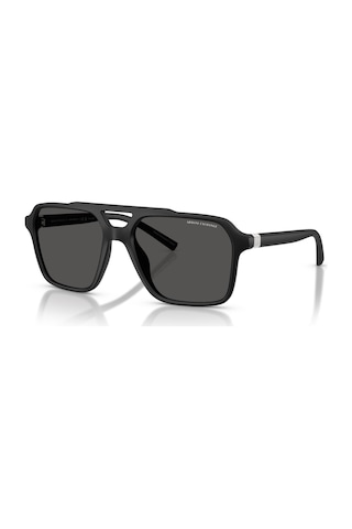 Armani Exchange Aex 4166su 807887 57 Erkek Pilot Siyah Kemik Güneş Gözlüğü