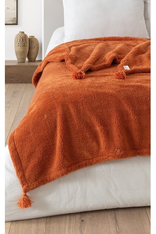 Puffy Wellsoft Battaniye - Kiremit 160x200 Ölçü / Ebat