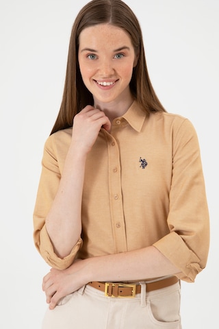 U.s. Polo Assn. Kadın Camel Gömlek Basic 50316711-vr015 CAMEL