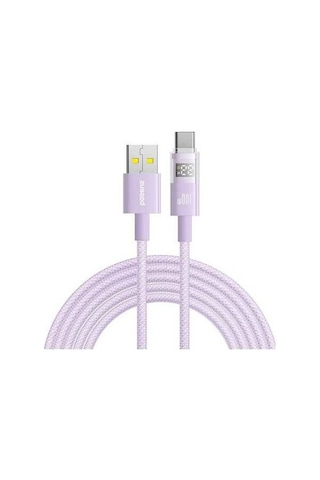 Zyzqstore 2 Metrelik Baseus 100w Hızlı Display Usb-a Type-c Şarj Kablo, Pazly, Uzunluk:2m, Usb-a Type-c, Şarj Kablosu