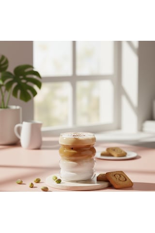Borosilikat Bardak Bubble Cup Şeffaf