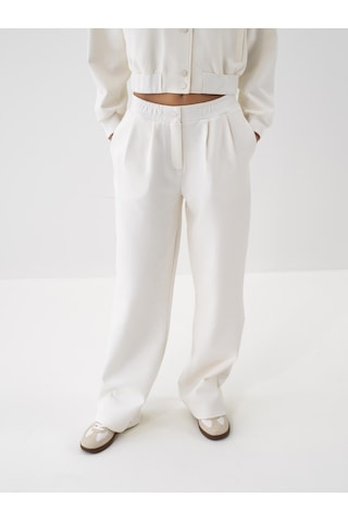 Xint Ekru Pamuk Dokulu Oversize Sweat Pantolon 470462