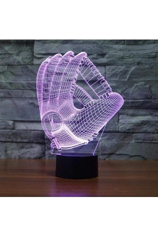 Wealthglow Renk Değiştiren 3d Dekoratif Şekilli Led Lamba - 12 Cm R1mrjv Siyah