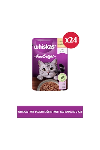 Whiskas Pouch Tavuklu Yetişkin Kedi Mama 24 x 85 G