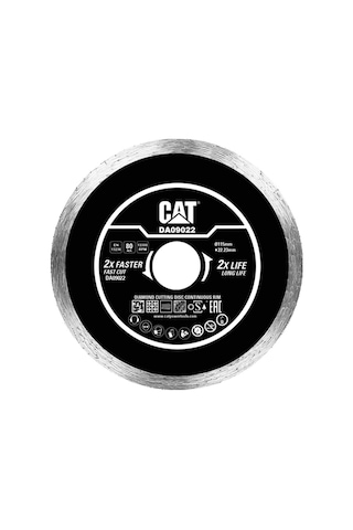Cat Da09022 115mm Profesyonel Fayans, Seramik, Mermer Elmas Kesme Diski Sürekli Kenar Fr Da09022