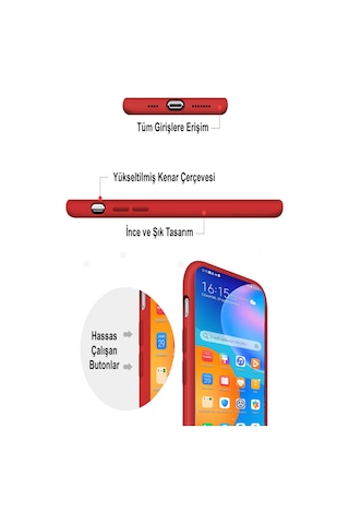 Huawei P Smart Kılıf İçi Kadife Lansman Silikon Kapak