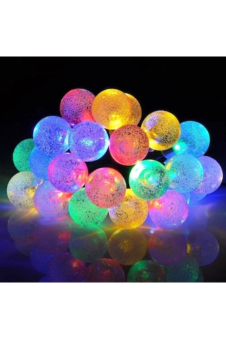Vıp Kalite Renkli Kristal Top Led Işık Crystal Led Light Ball Yılbaşı Ağacı Işığı Renkli Noel Işığı Çok Renkli