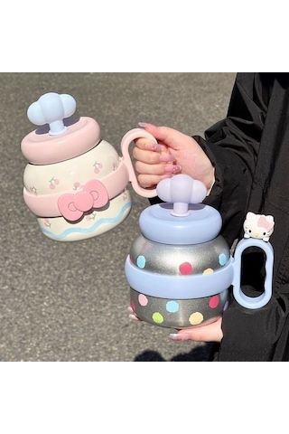 Maoyaya Koca Mac Göbek Fincanı Sevli Saman Büyük Kapaklı Su Isıtıcısı Açık Pembe Açık Pembe