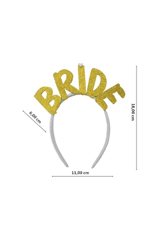 Bride Tüllü Taç - Altın