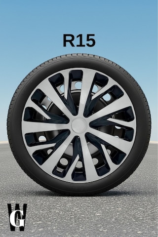 Volkswagen Polo 15 İnç Jant Kapağı 4 Adet Siyah Gri C111