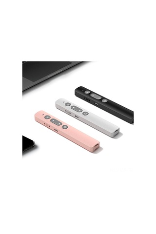 Geeroyoo "lz-b1 Şarj Edilebilir 2.4g Kablosuz Sunum Kalemi - 100m Menzil, Usb Alıcılı, Kırmızı Lazer Göstergeli"