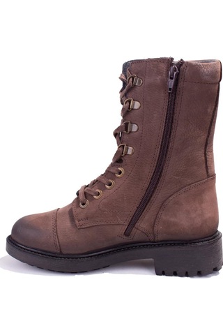 Hammer Jack 10218354 Kahve Ortopedik Günlük Düz Topuk Kadın Deri Bot 001