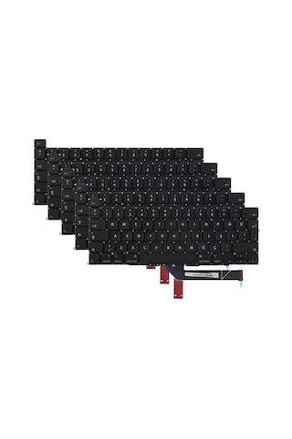 Apple Uyumlu MacBook Pro 16" 2019 A2141 Klavyekeyboard Tr Q Büyük Enter