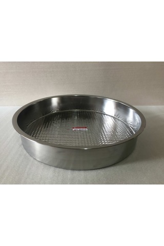 Çiğ Köfte Tepsisi - 4 Numara - Çelik Leğen Motifli - 47 CM