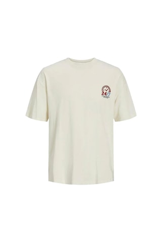 Jack & Jones Jortoast Tee Ss Crew Neck Erkek T-shirt 12254168-buttercream-gri