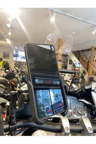 Bee Connect Vespa/django Uyumlu Motosiklet Telefon Tutucu Mat Siyah