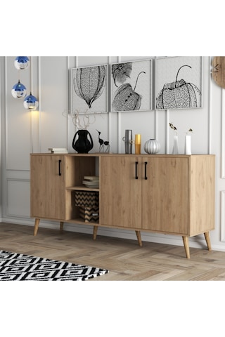 1626 EXXEN AHŞAP AYAKLI MODERN KONSOL