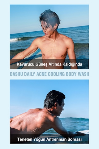 Akneye Eğilimli Ciltler İçin Serinletici Etkili Duş Jeli Dashu Daily Acne Cooling Body Wash Narenciye