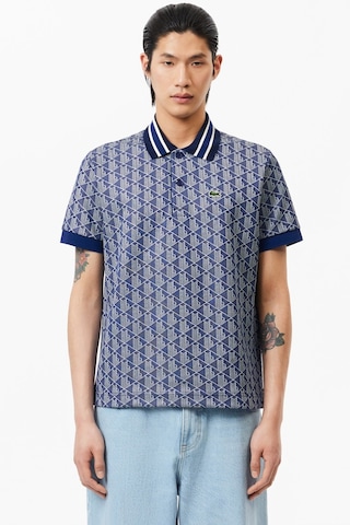 Lacoste Classic Fit Monogram Polo T-shirt Erkek Polo Yaka Tişört Lacivert