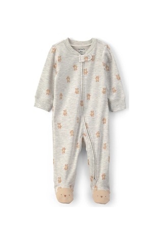 Carter's Bebek Fermuarlı Patikli Tulum Gri 1v243510