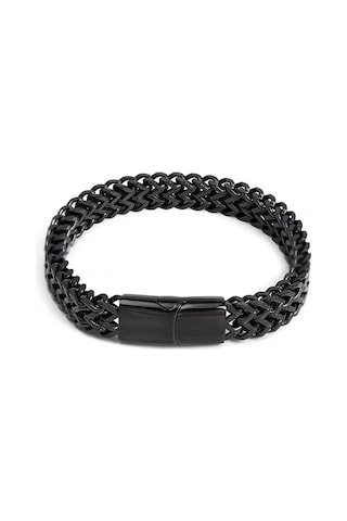 Yystore Erkek Titanyum Çelik Bileklik Cths-5657 Moda Aksesuarları 23cm Siyah