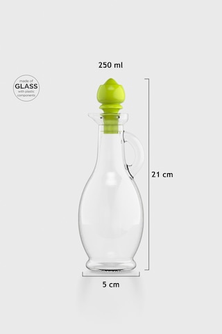 Renga Kibele 250 Ml Yeşil Kapaklı Cam Yağlık 151024 Yeşil