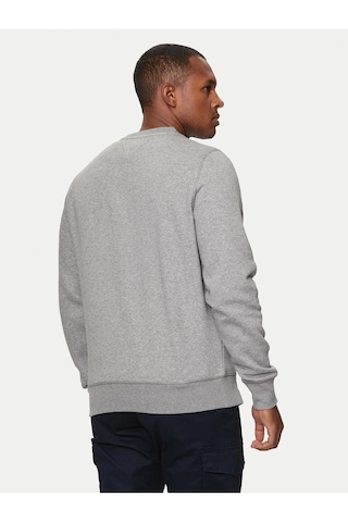 Tommy Hilfiger Erkek Sıfır Yaka Sweatshirt Gri